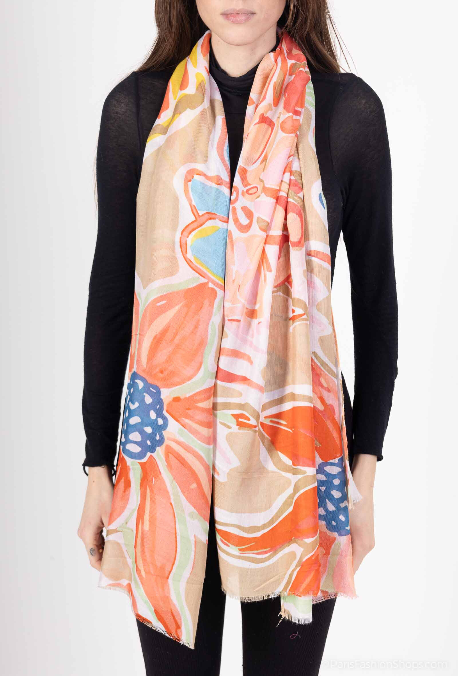 Mayorista MAR&CO Accessoires - Bufanda impresa en flores