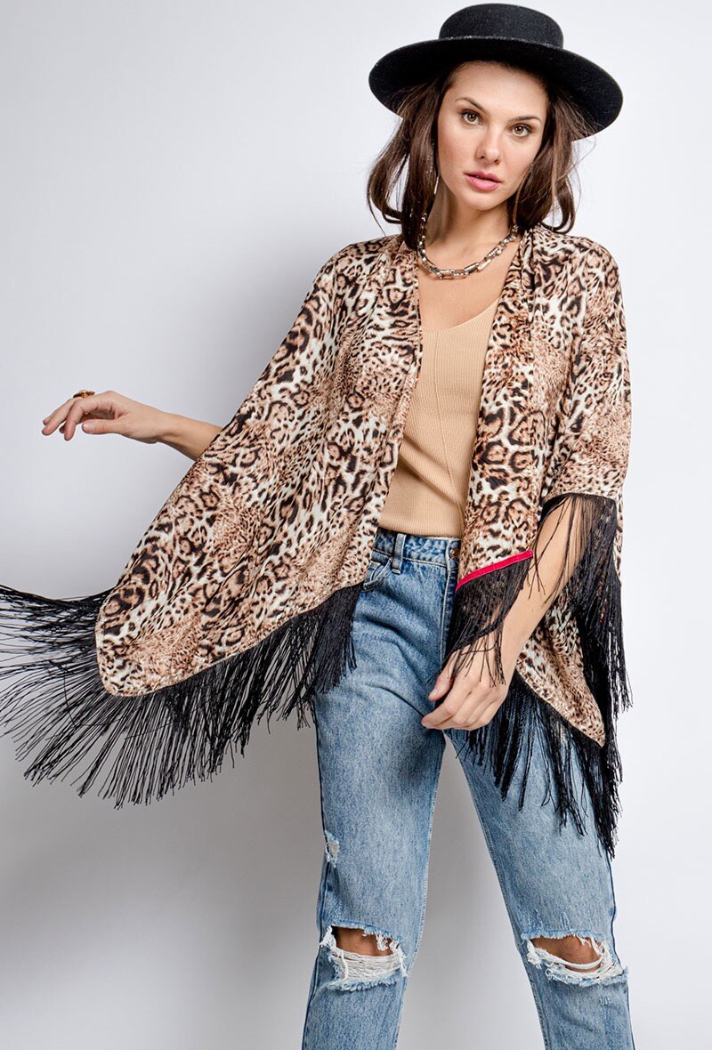 Mayorista MAR&CO Accessoires - Poncho de leopardo