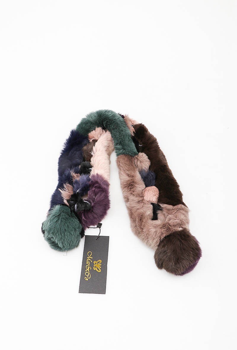 Mayorista MAR&CO Accessoires - Bufanda con cuello de piel de conejo