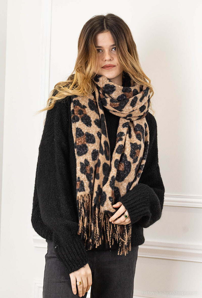 Grossiste MAR&CO Accessoires - Foulard imprimé léopard