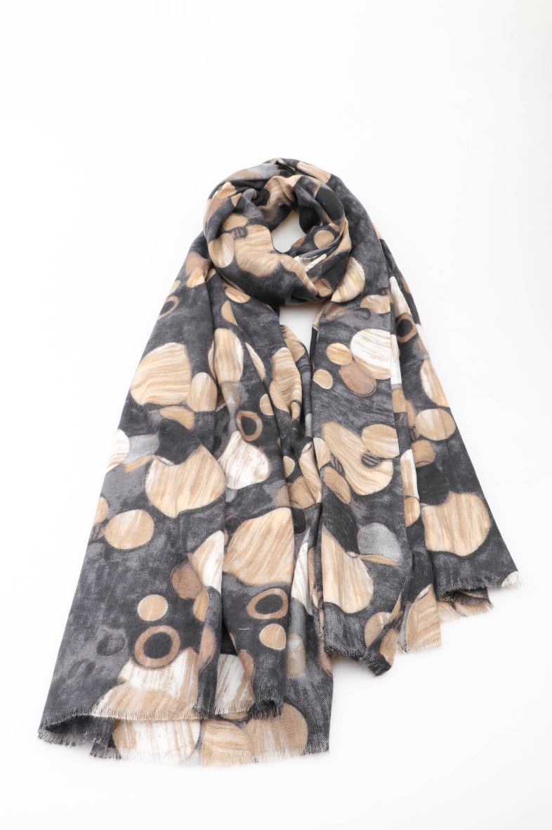 Grossiste MAR&CO Accessoires - Foulard imprimé géométrique rond