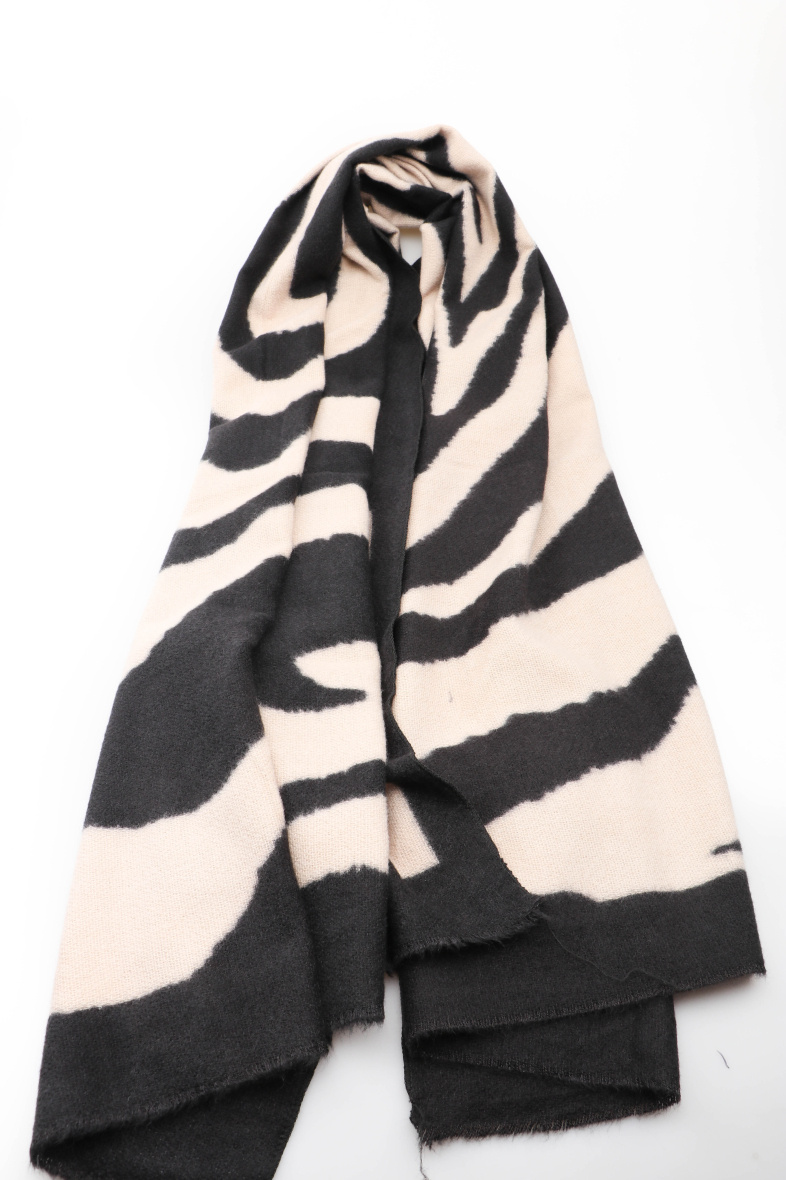 Grossiste MAR&CO Accessoires - foulard douce imprimé animal zèbre