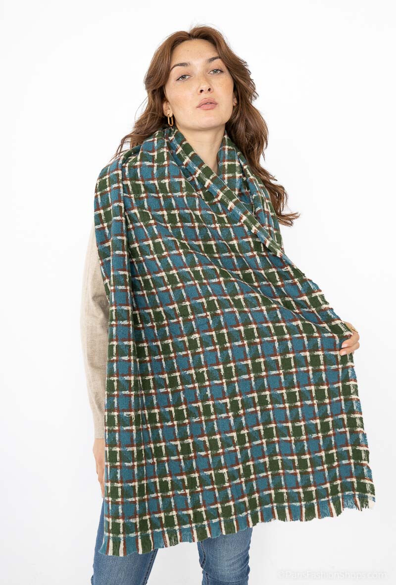 Grossiste MAR&CO Accessoires - Echarpe douce hiver imprimé carreaux