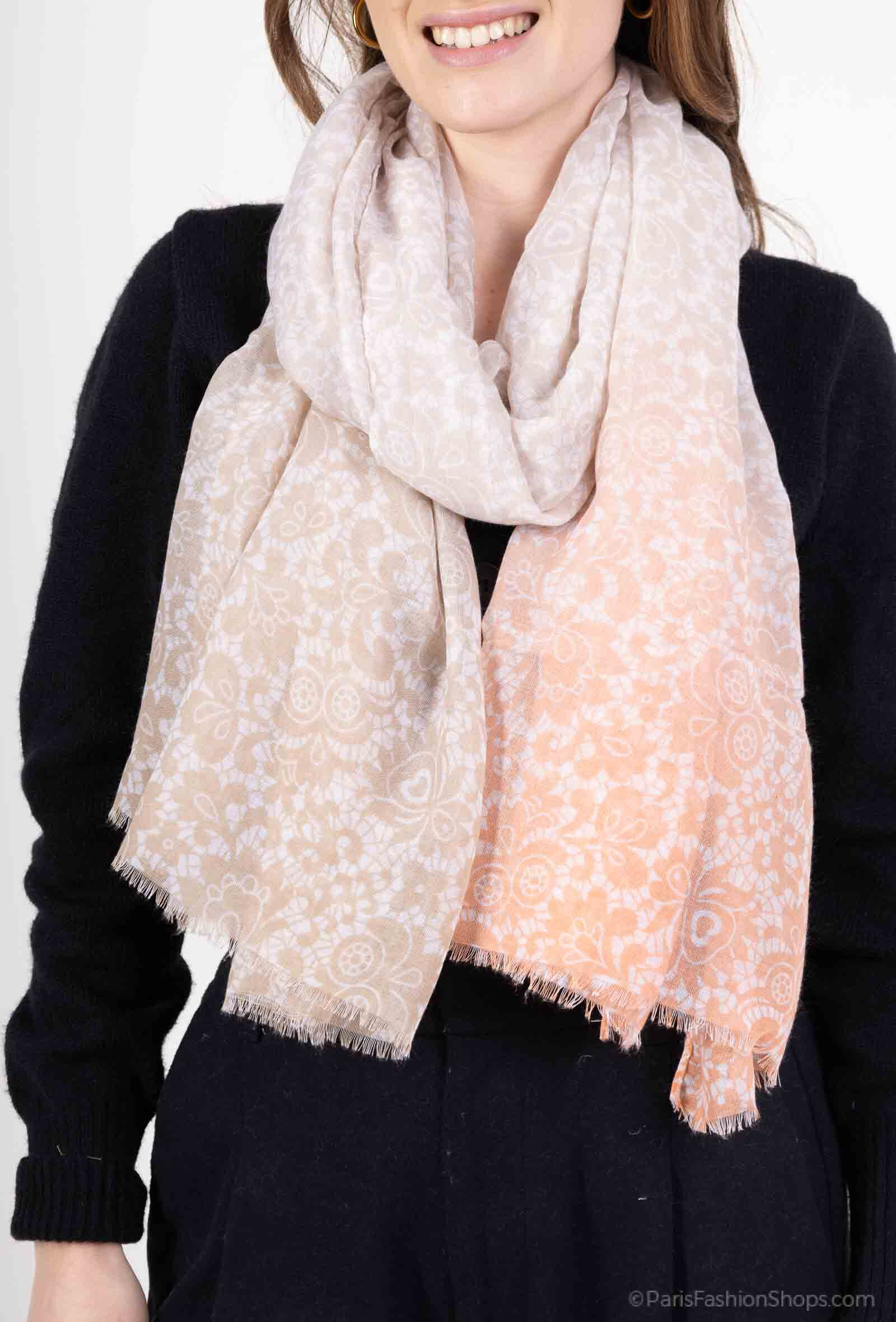 Wholesaler MAR&CO Accessoires - Gradient flower print scarf