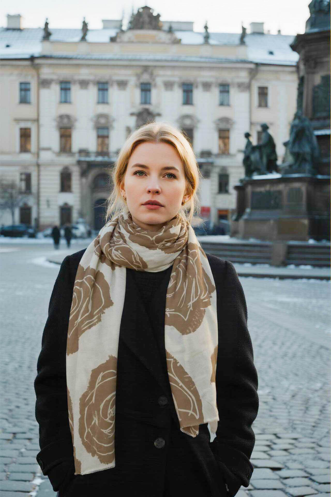 Grossiste MAR&CO Accessoires - Foulard écharpe imprimé fleur