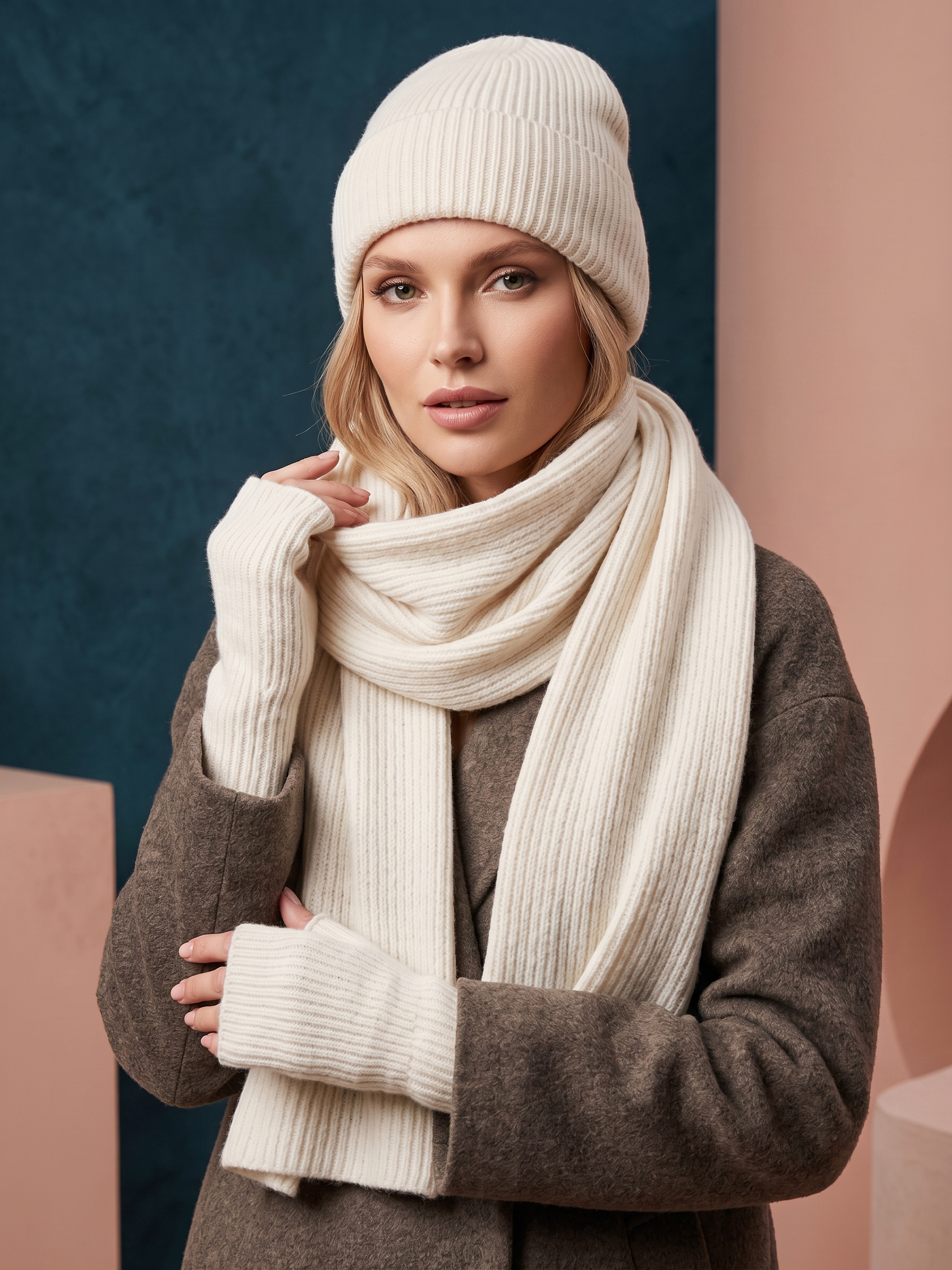 Grossista MAR&CO Accessoires - Set Sciarpa, Cappello e Guanti