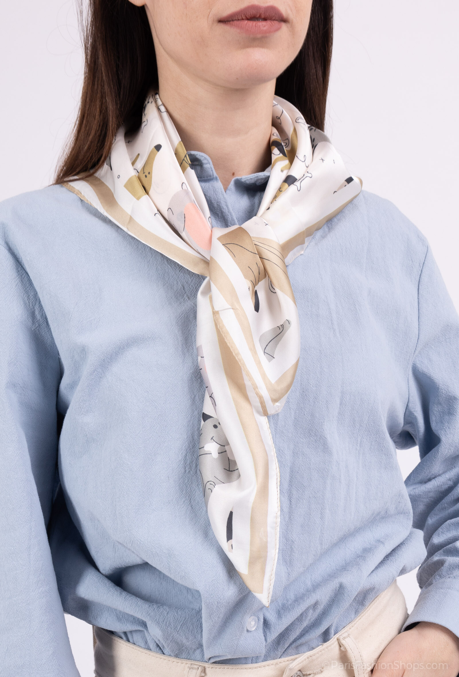 Mayorista MAR&CO Accessoires - Bufanda cuadrada 70*70cm impresión para perros