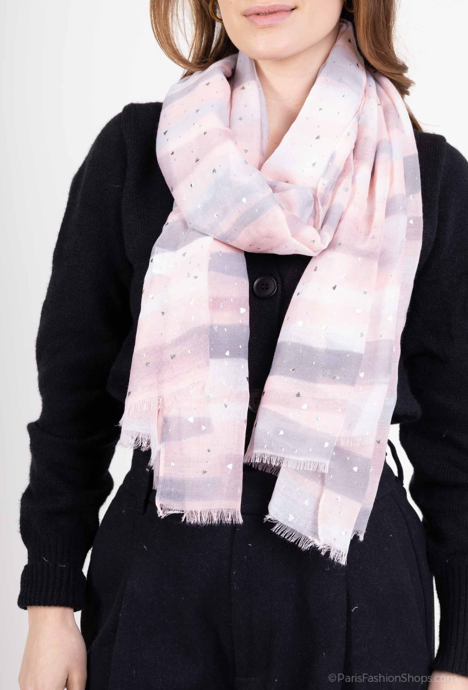Mayorista MAR&CO Accessoires - Bufanda degradada con brillo plateado