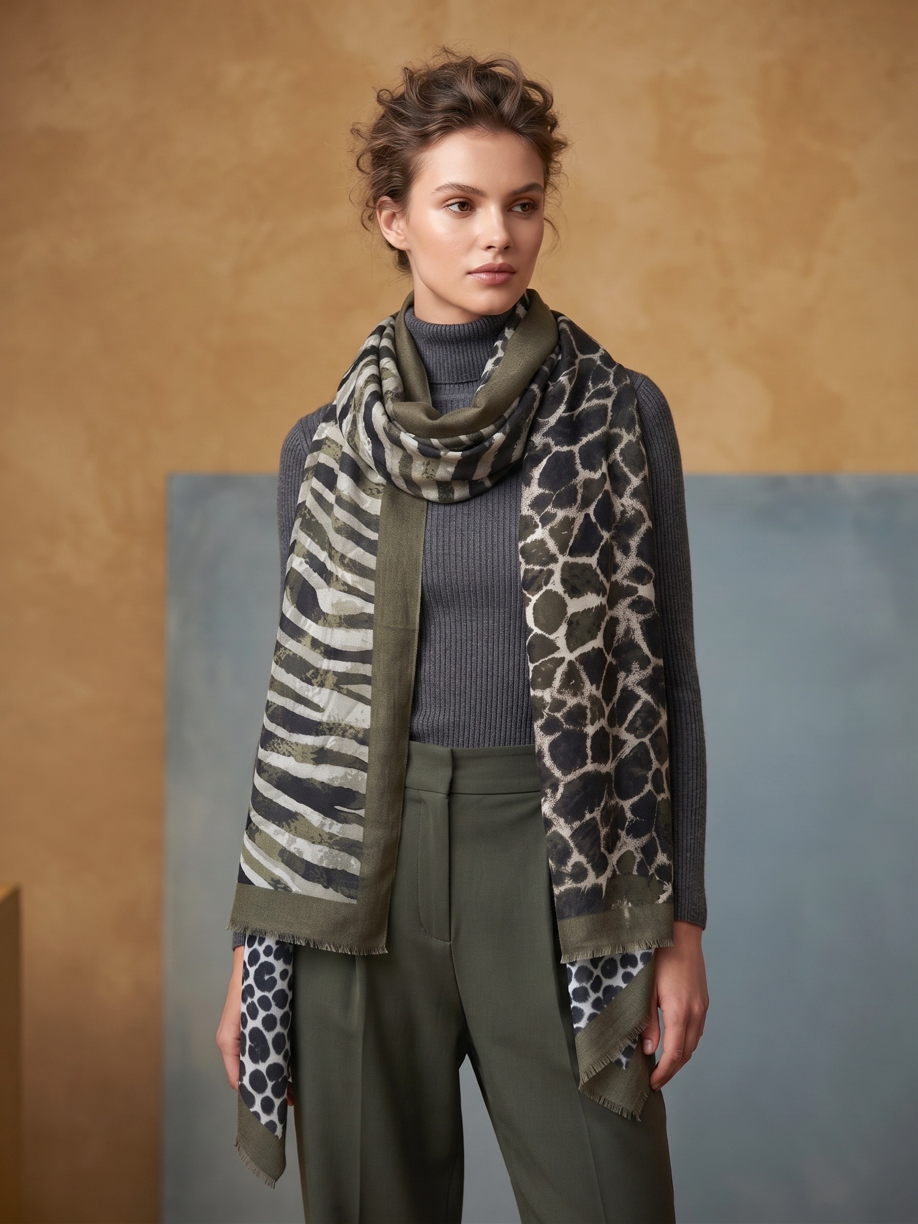 Mayorista MAR&CO Accessoires - Pañuelo bufanda estampado leopardo