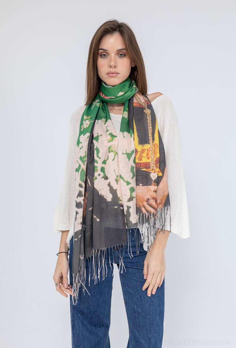 Wholesaler MAR&CO Accessoires - Shiny digital print scarf