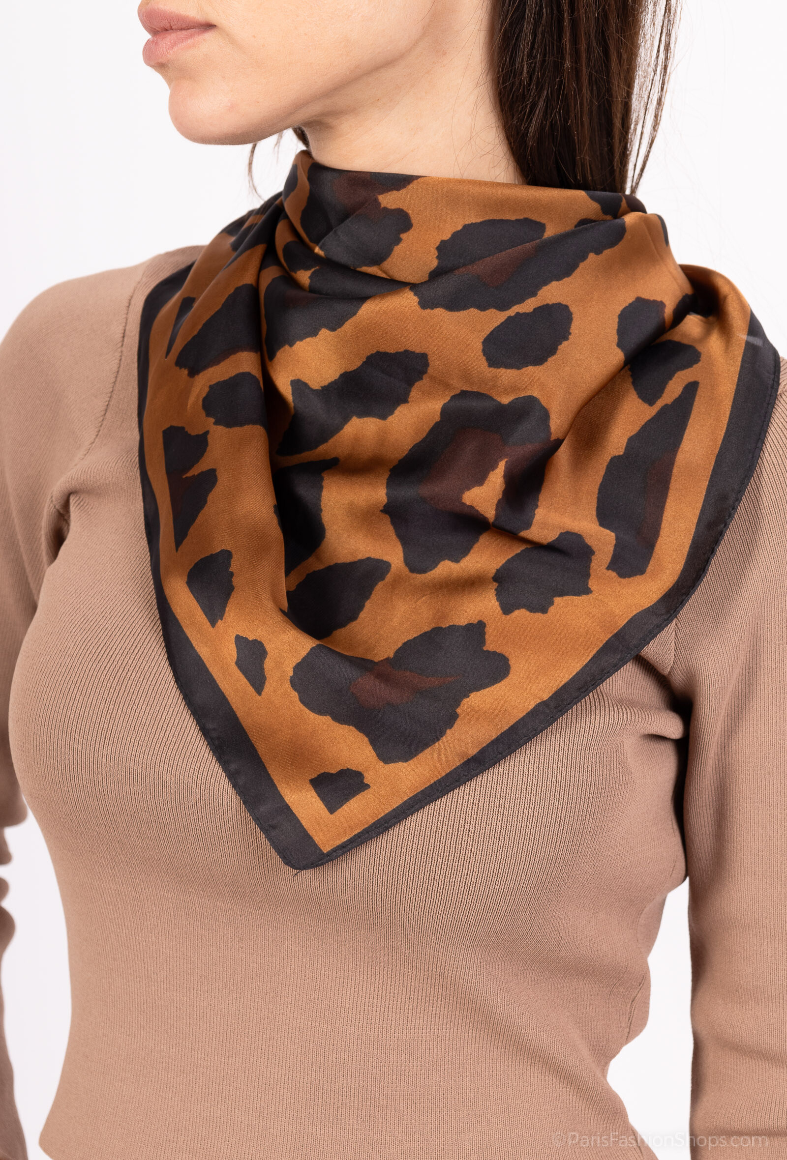 Mayorista MAR&CO Accessoires - Bufanda cuadrada 70*70cm impresión de leopardo