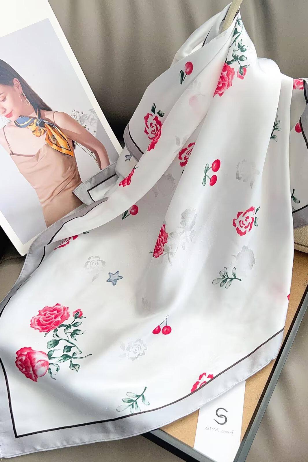 Mayorista MAR&CO Accessoires - Pañuelo cuadrado de seda 70*70CM