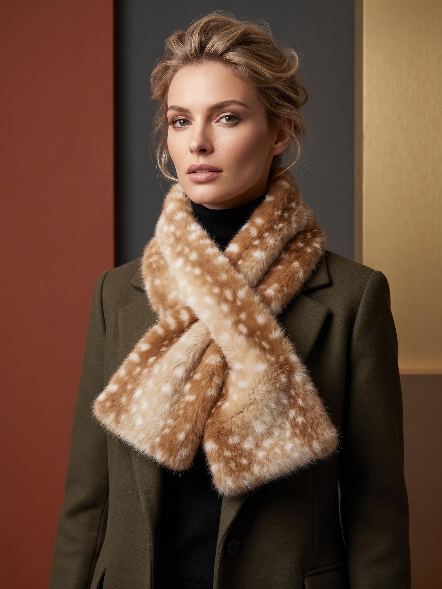 Grossiste MAR&CO Accessoires - Foulard écharpe fausse fourrure