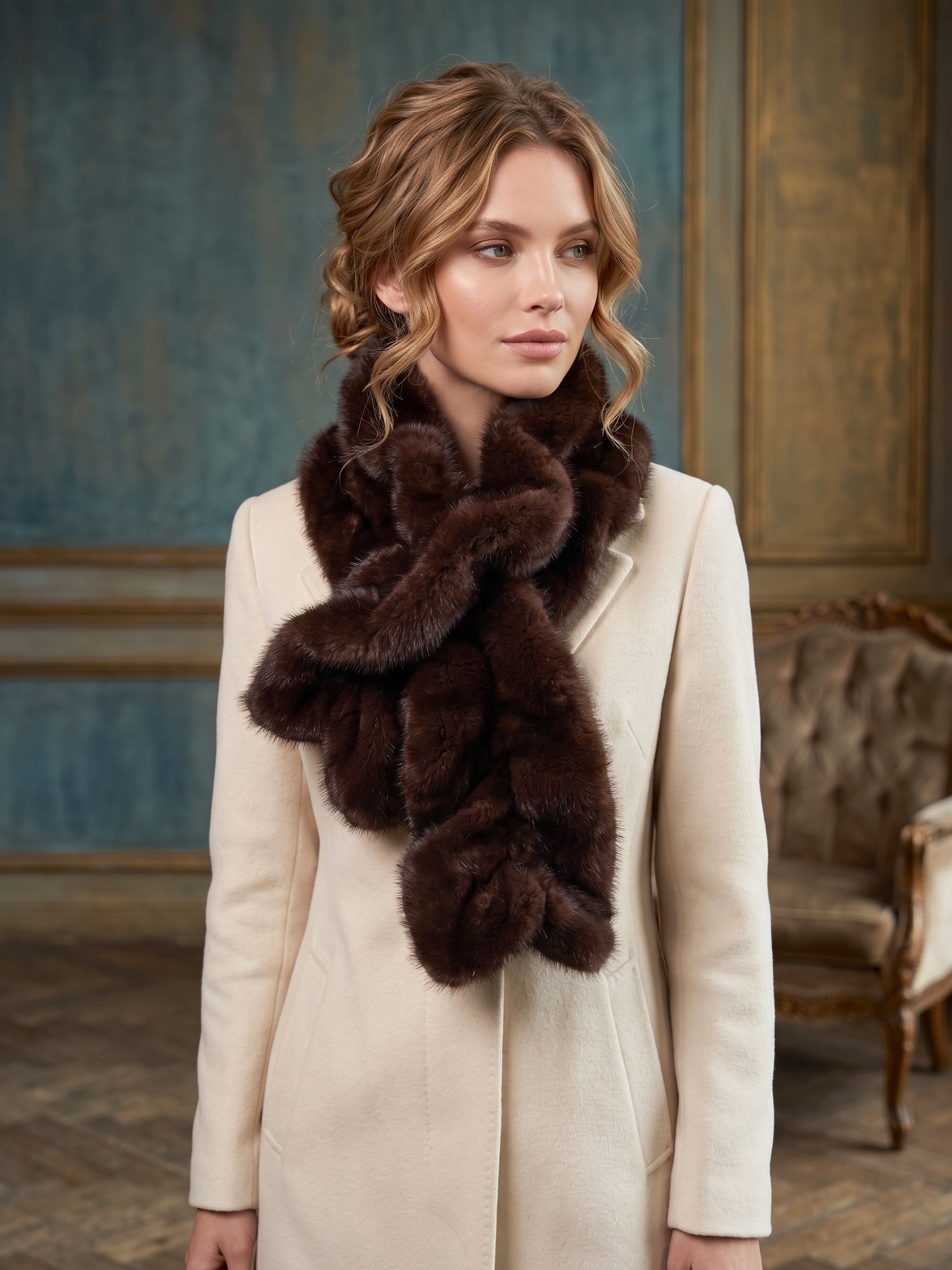 Grossiste MAR&CO Accessoires - Foulard écharpe fausse fourrure