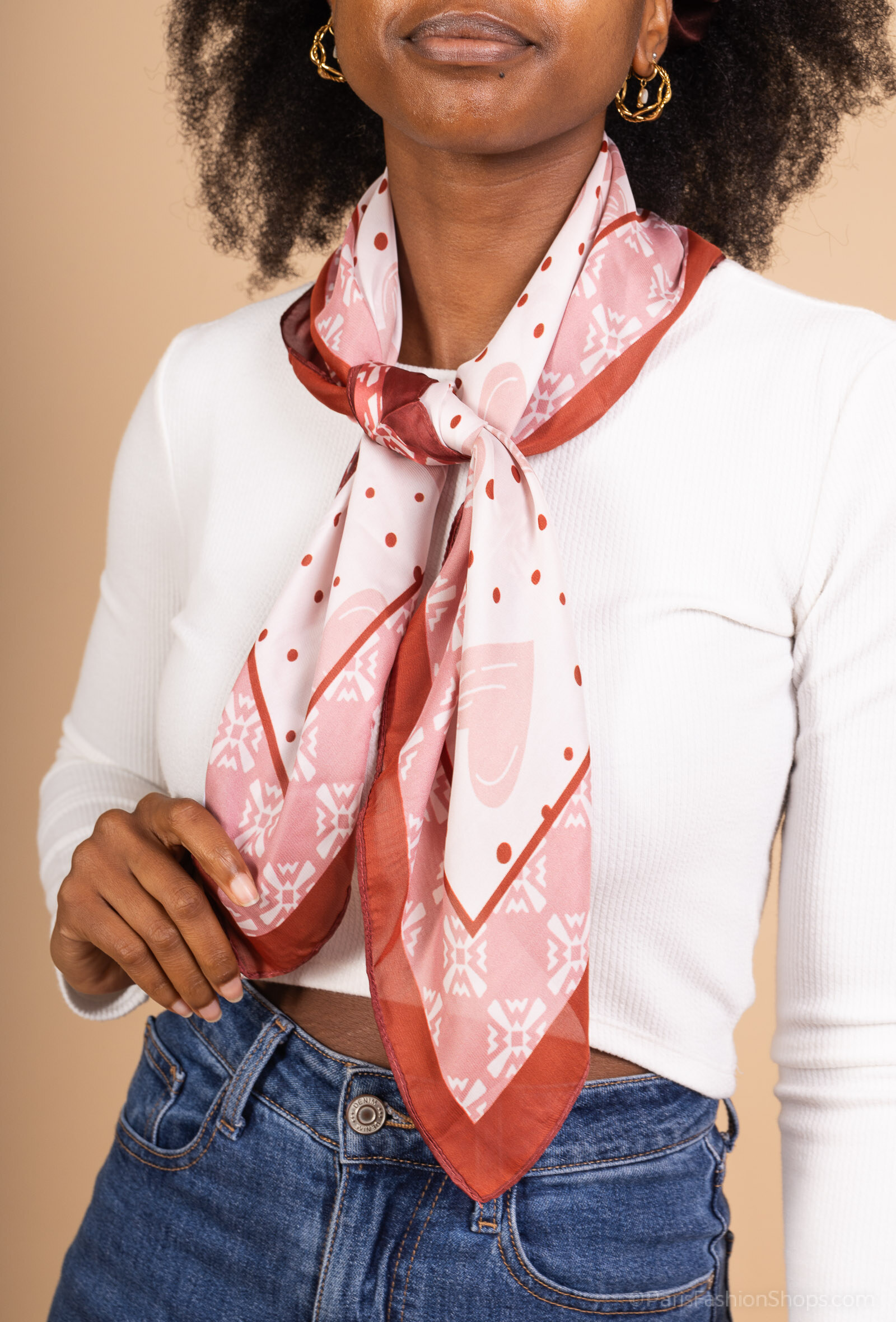 Grossiste MAR&CO Accessoires - Foulard carré soie 70*70