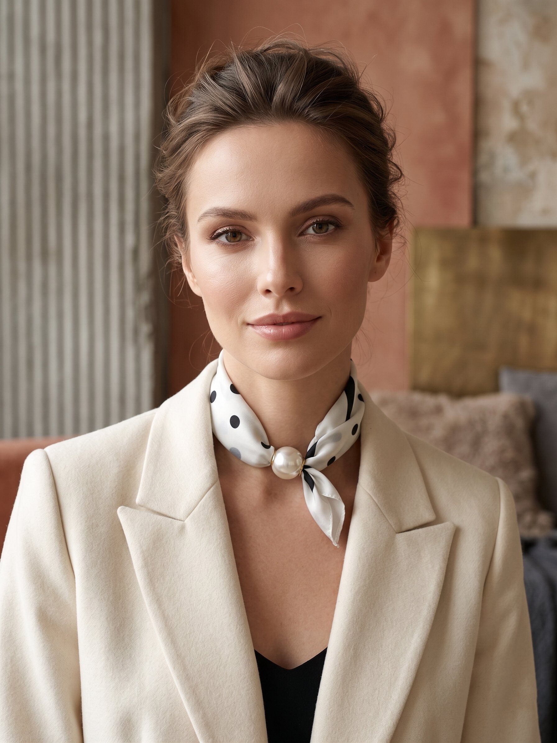 Wholesaler MAR&CO Accessoires - Scarf with magnetic pearl clasp