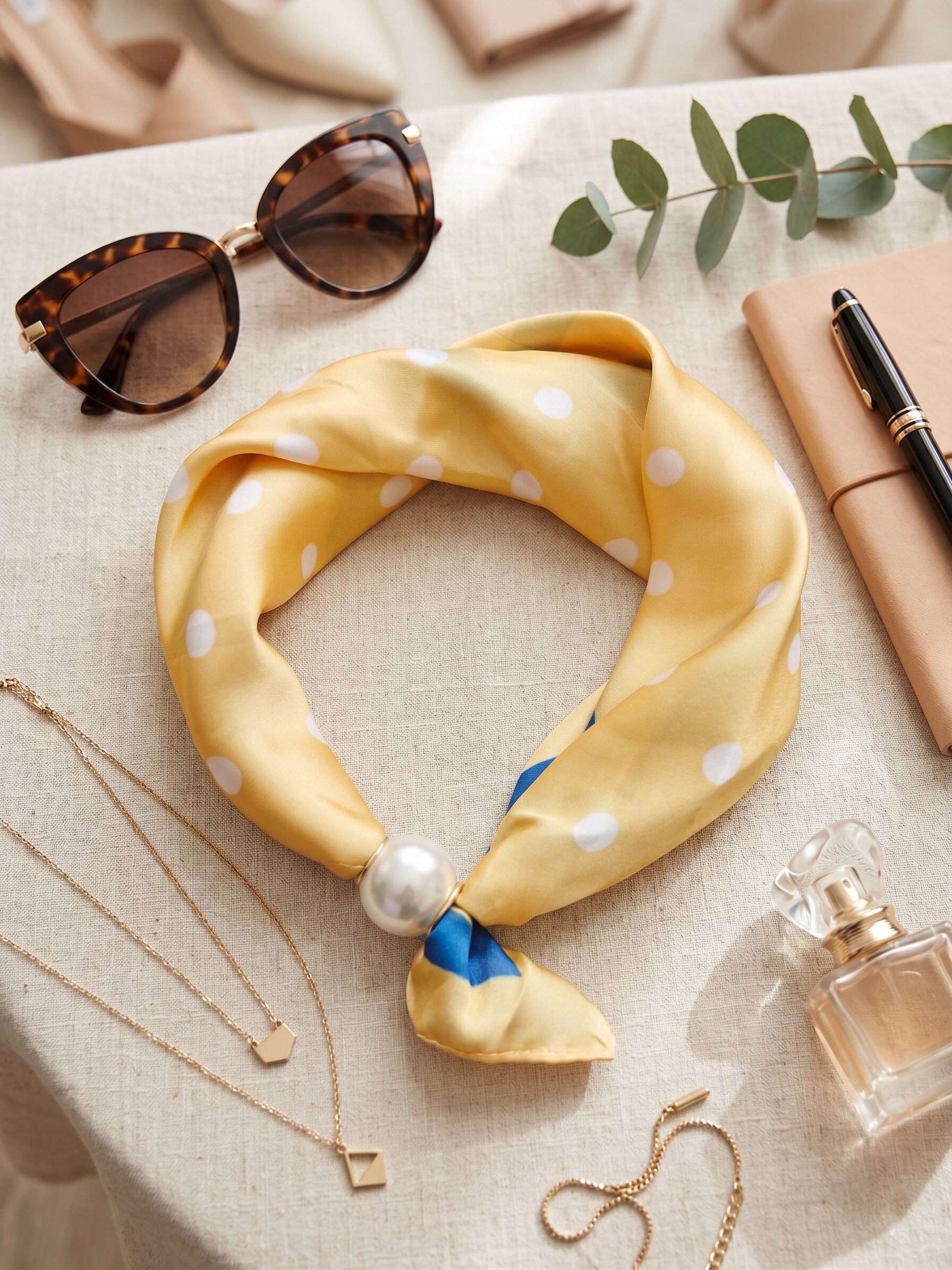 Grossiste MAR&CO Accessoires - Foulard avec attache perle magnétique