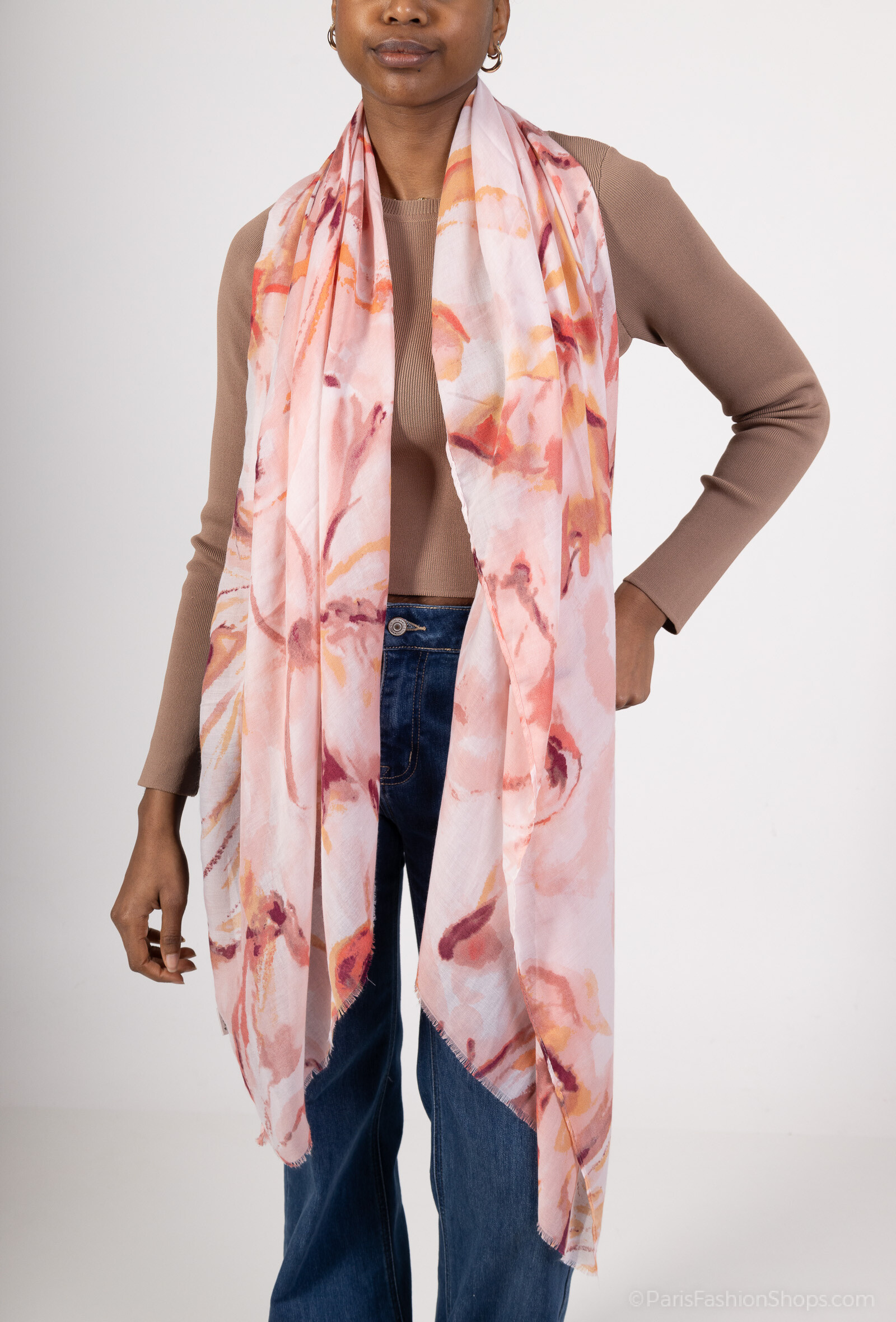 Großhändler MAR&CO Accessoires - Schal mit Blumenmuster