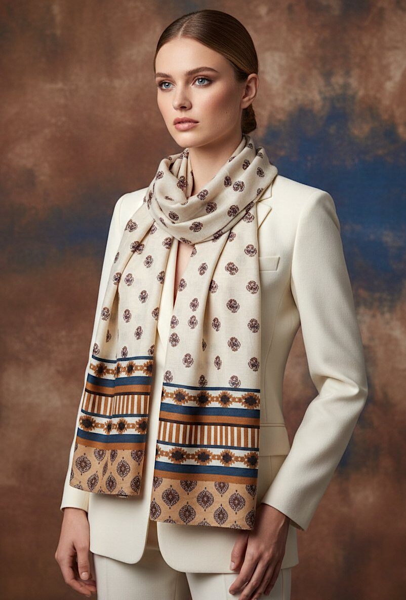 Grossiste MAR&CO Accessoires - Foulard Paréo écharpe 100%coton 95*195CM