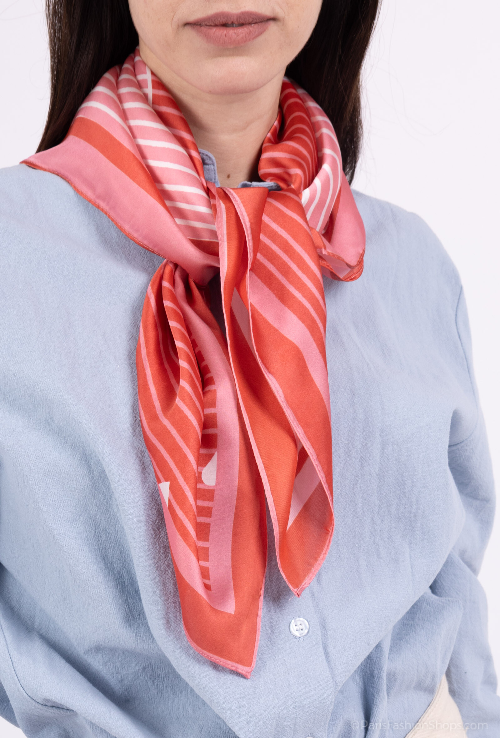 Wholesaler MAR&CO Accessoires - Square scarf 70*70cm Printed Heart