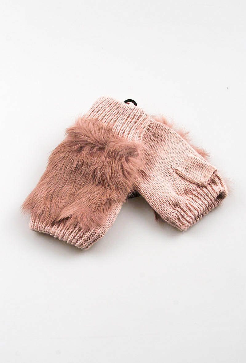 Grossiste MAR&CO Accessoires - Gants fourrure en lapin