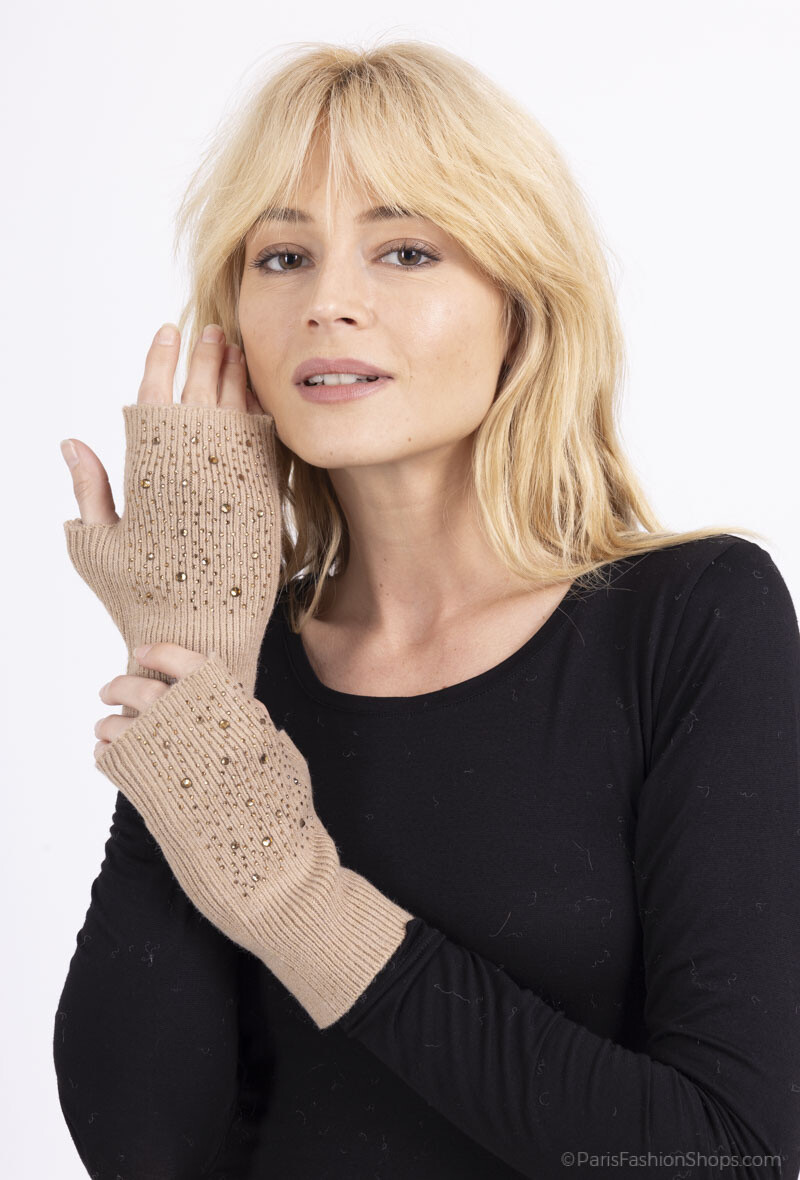 Großhändler MAR&CO Accessoires - Handschuh mit Strasssteinen