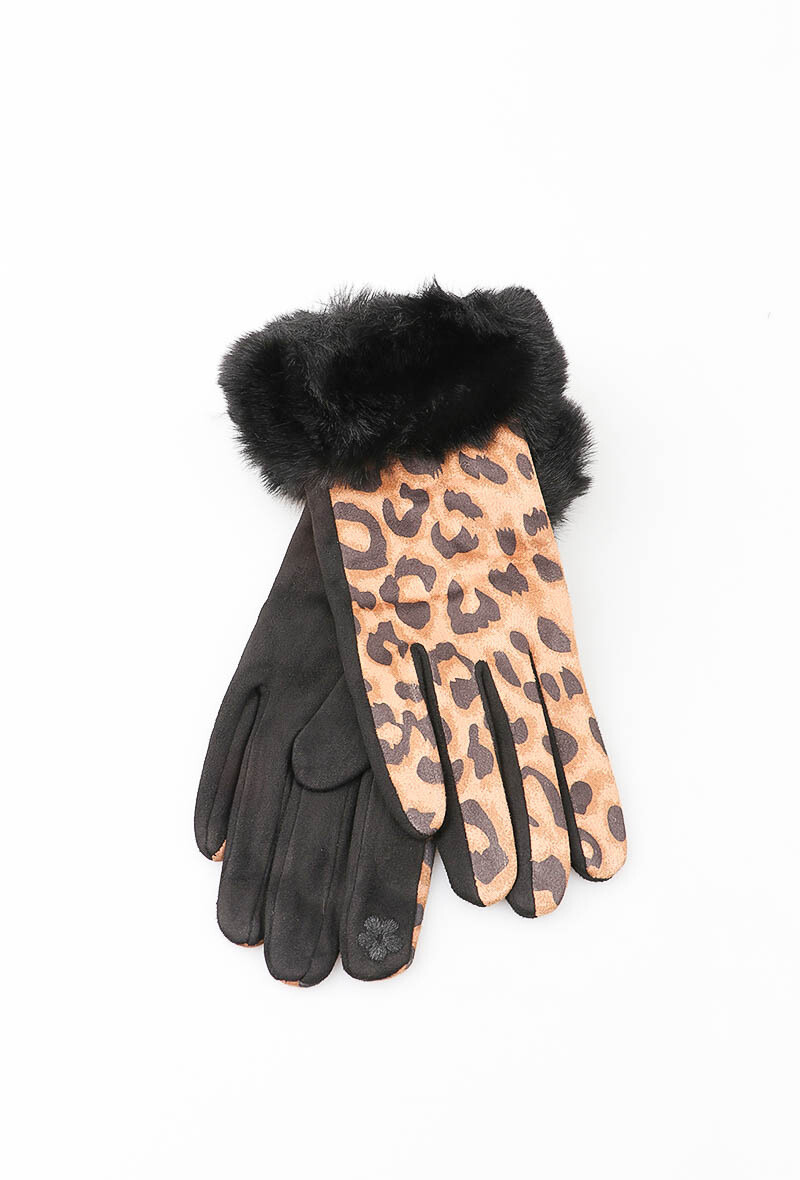 Großhändler MAR&CO Accessoires - Leopardenmuster-Handschuh