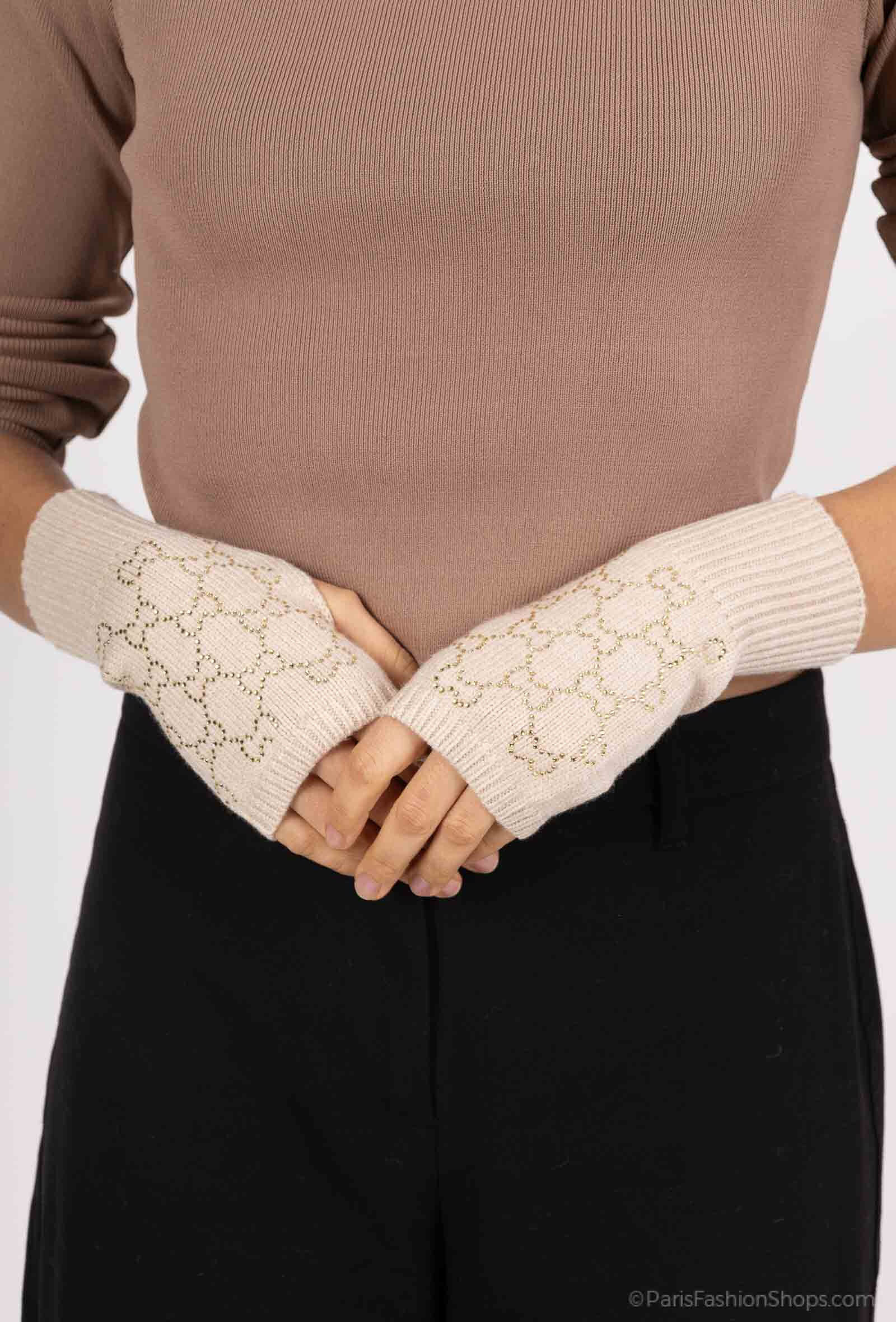 Großhändler MAR&CO Accessoires - Handschuh mit Strasssteinen