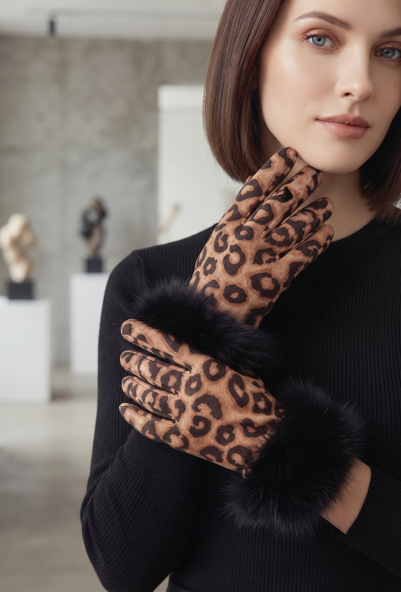 Grossista MAR&CO Accessoires - guanto stampa leopardo