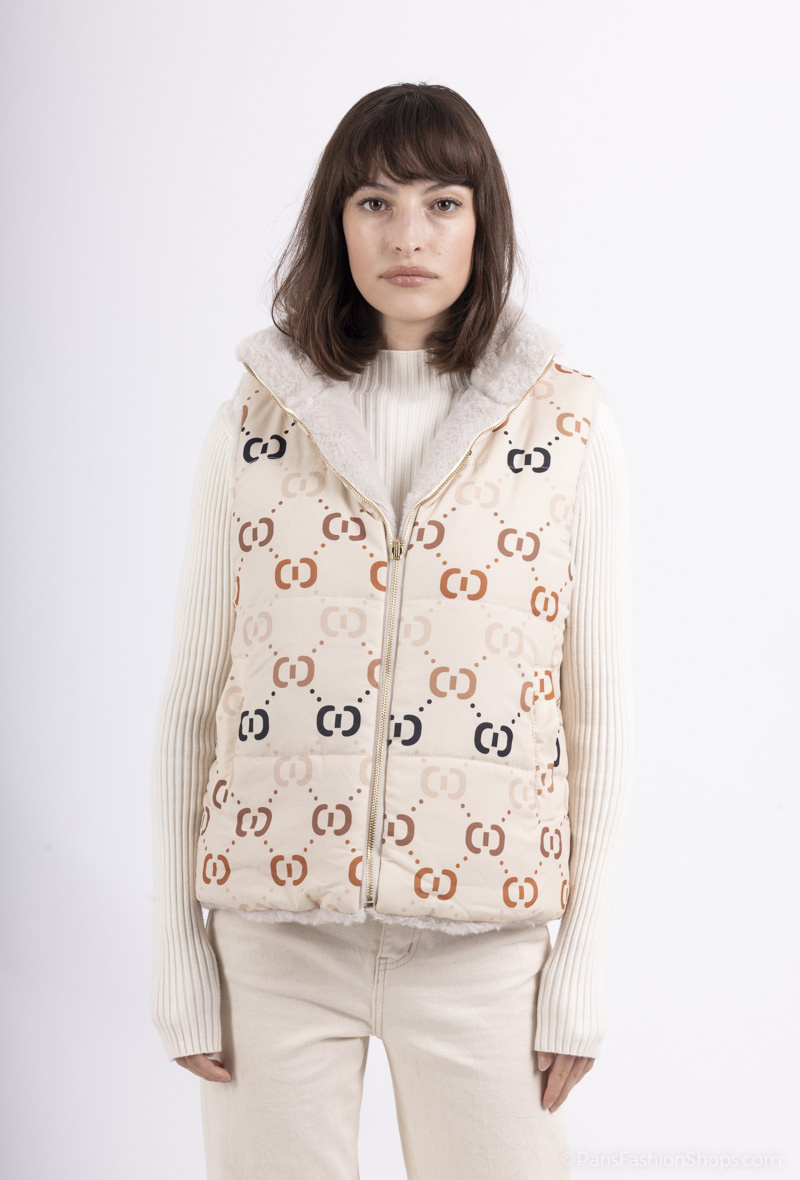 Grossiste MAR&CO Accessoires - Gilet double face imprimé