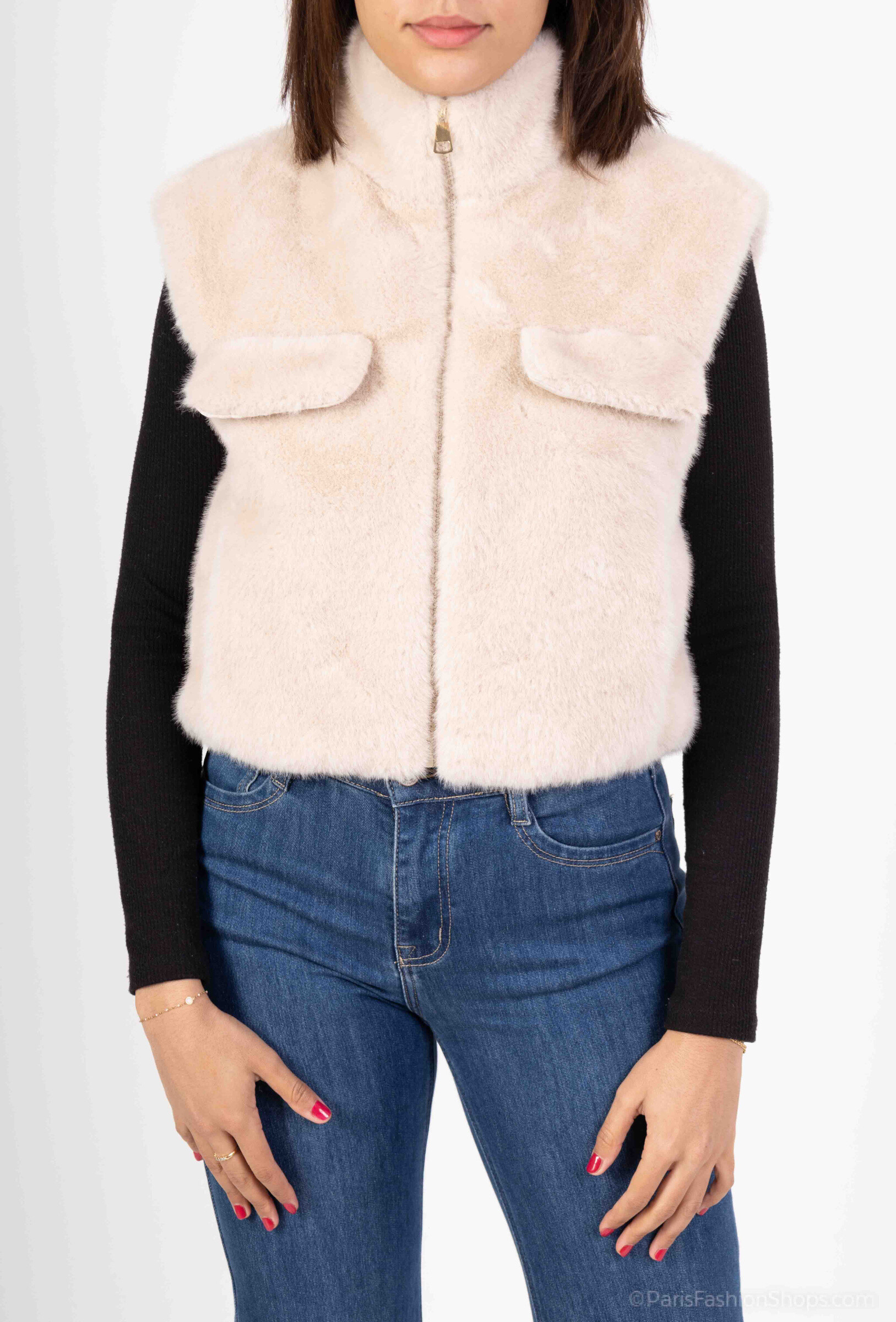 Grossiste MAR&CO Accessoires - gilets en fourrure