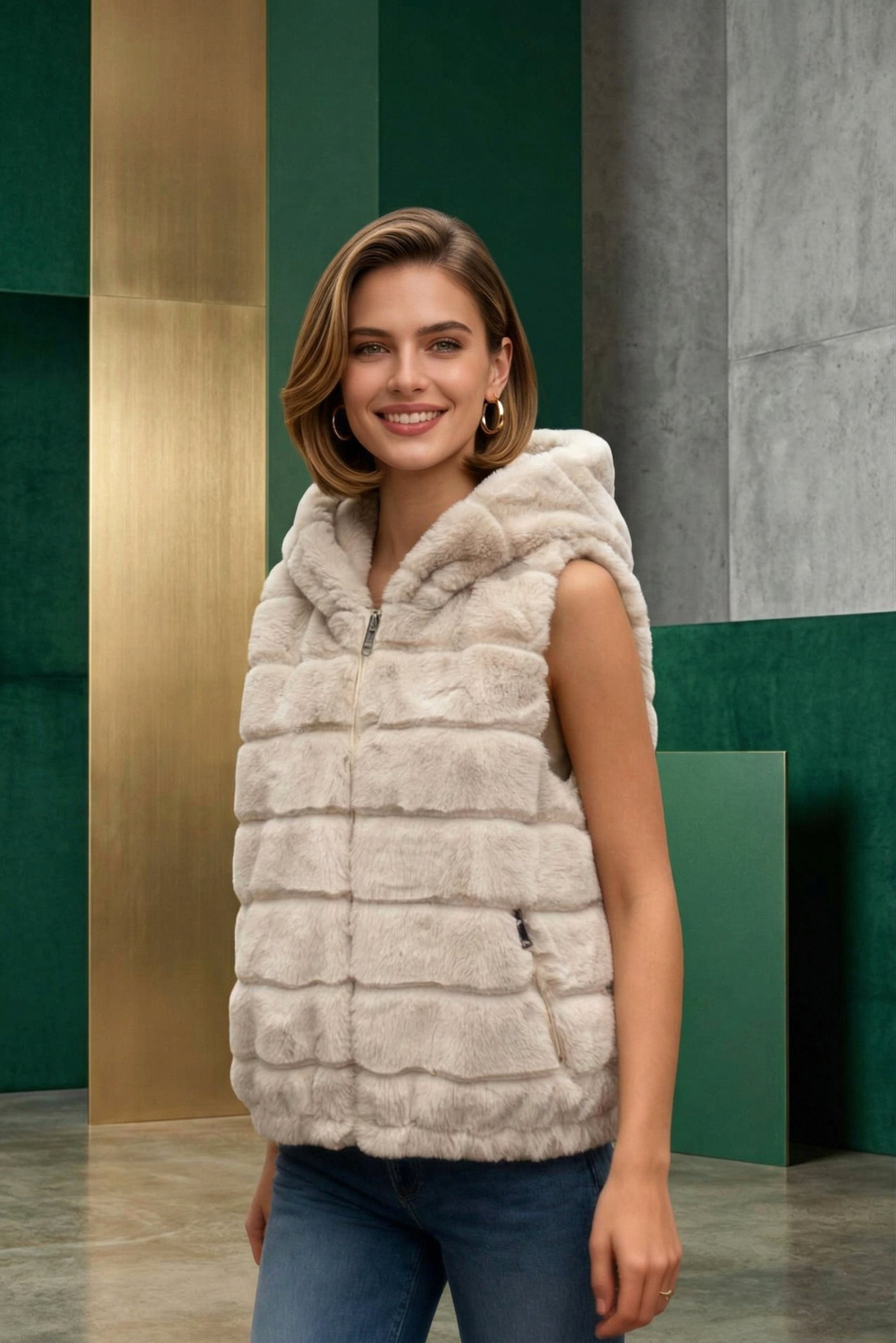 Grossiste MAR&CO Accessoires - Gilet avec capuche