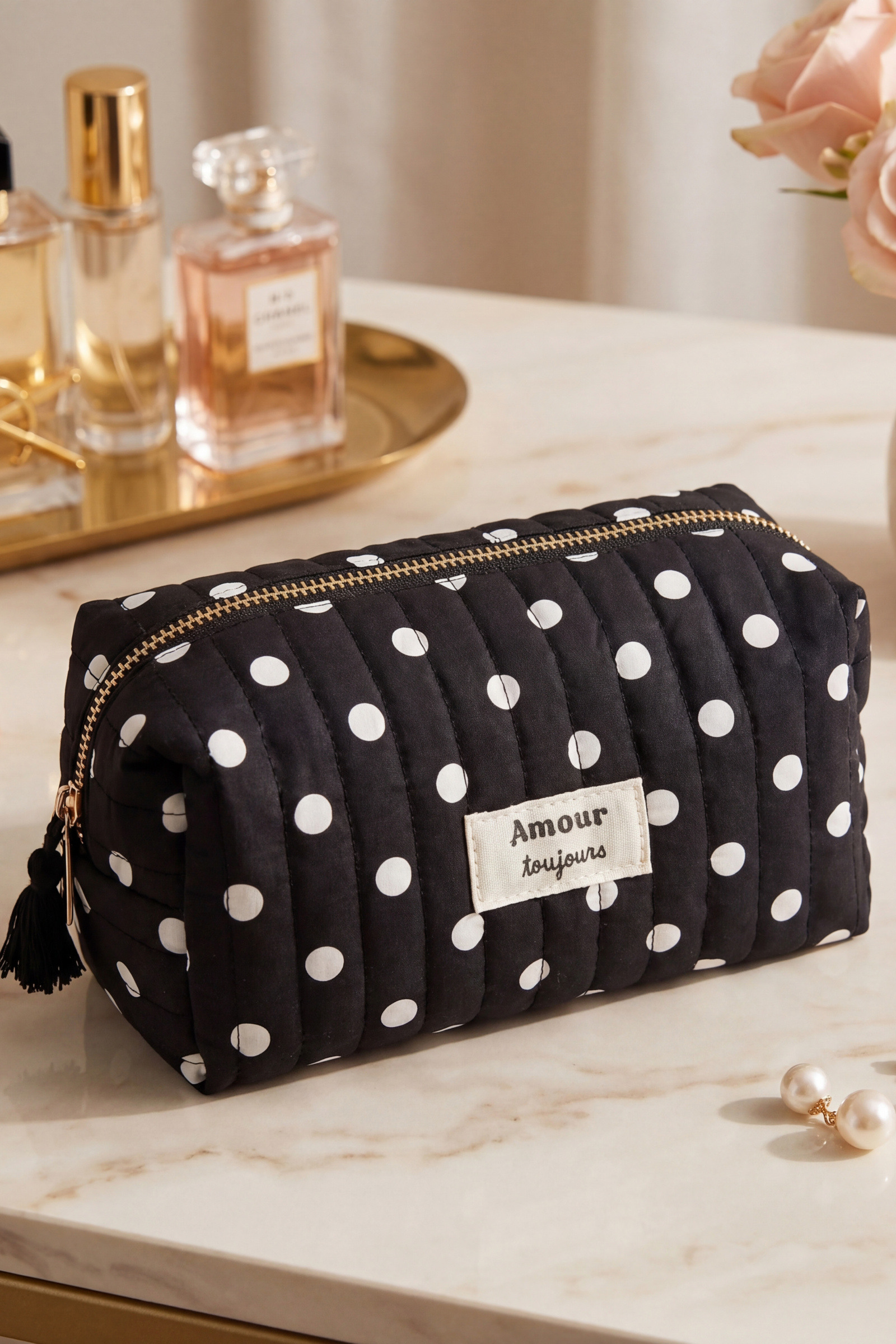 Grossiste MAR&CO Accessoires - Trousse de toilettes coton 10*11*21CM