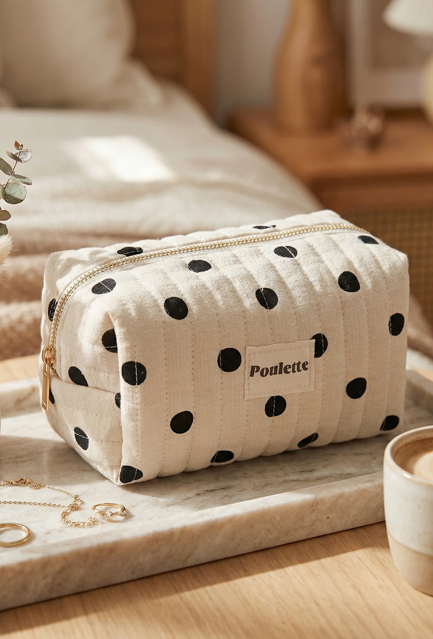 Grossiste MAR&CO Accessoires - Trousse de toilettes coton 10*11*21CM