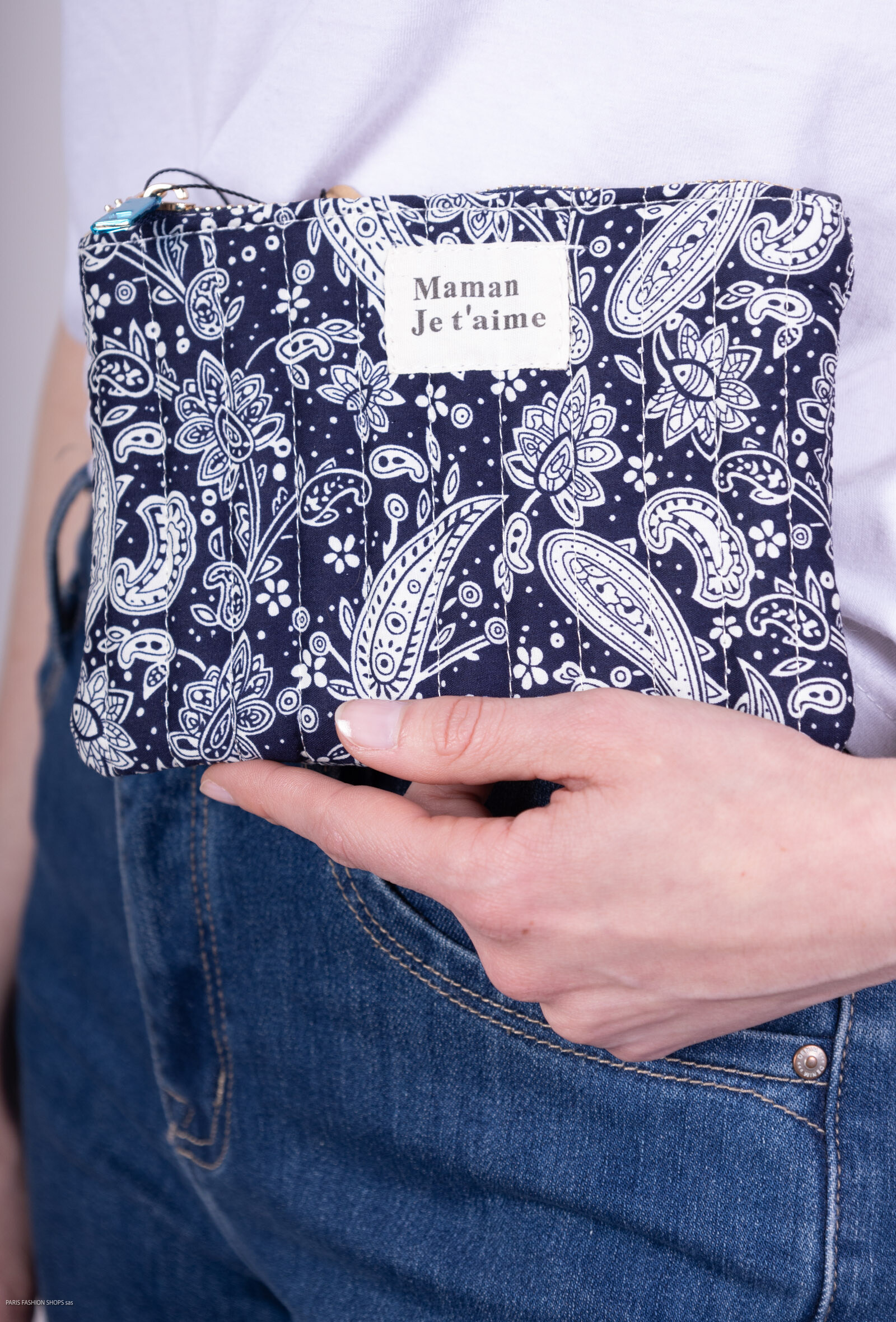 Wholesaler MAR&CO Accessoires - Driven pockets printed 17*11cm 100%Cotton