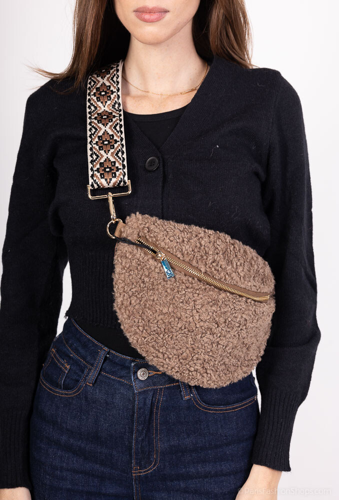 Großhändler MAR&CO Accessoires - Umhängetasche aus Kunstfell