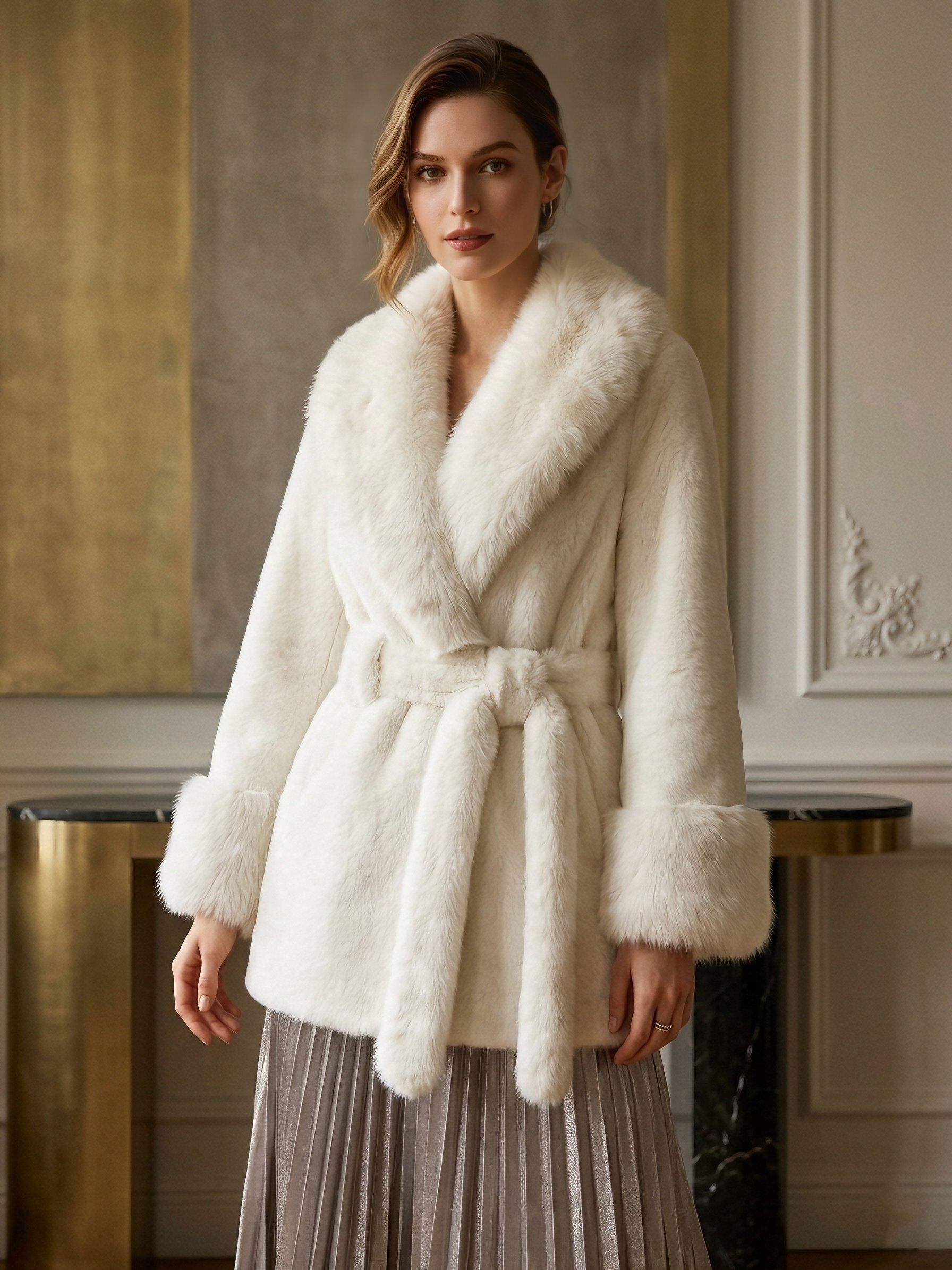Grossiste MAR&CO Accessoires - Veste fausse fourrure
