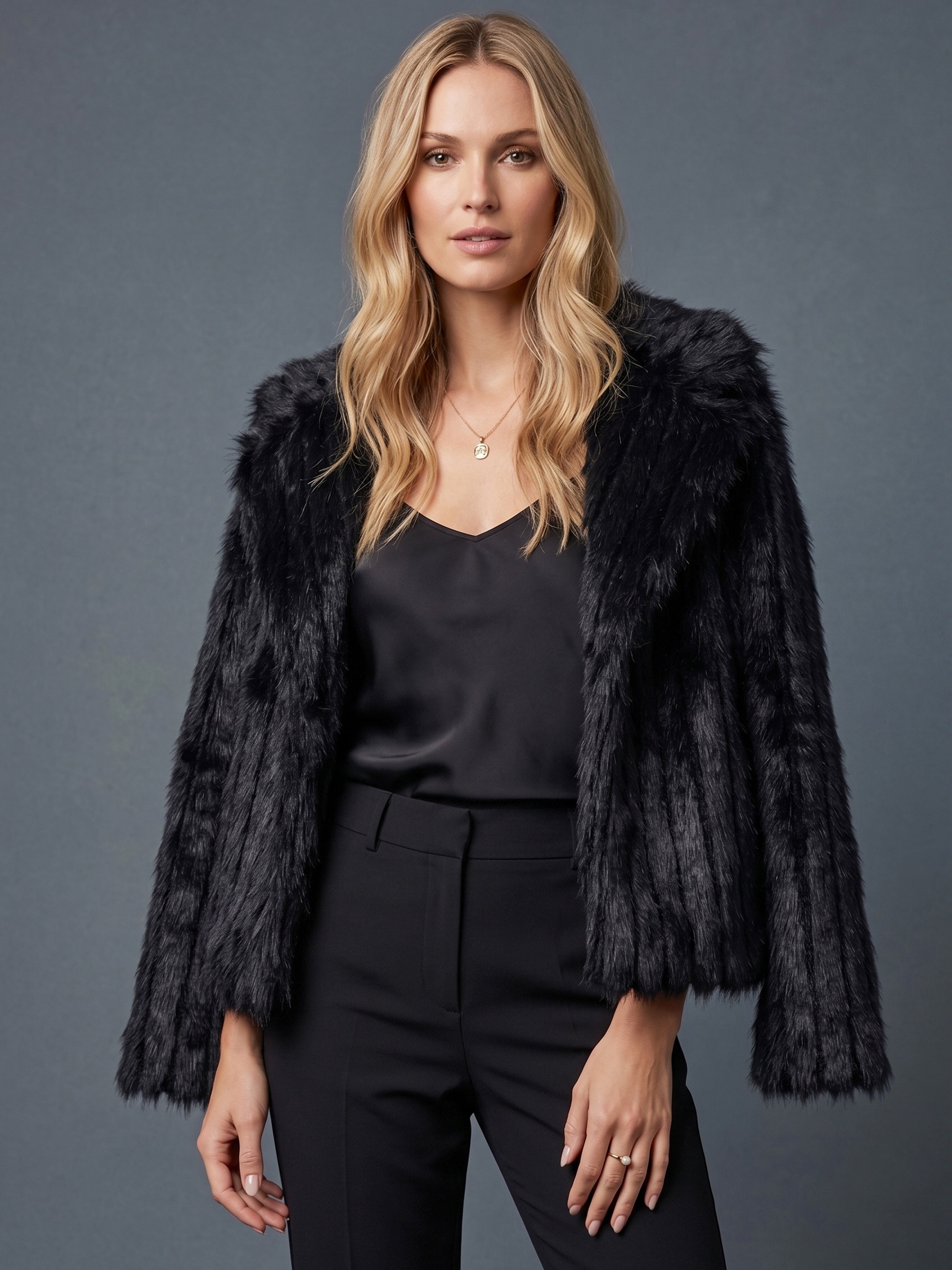 Grossiste MAR&CO Accessoires - Veste en fausse fourrure