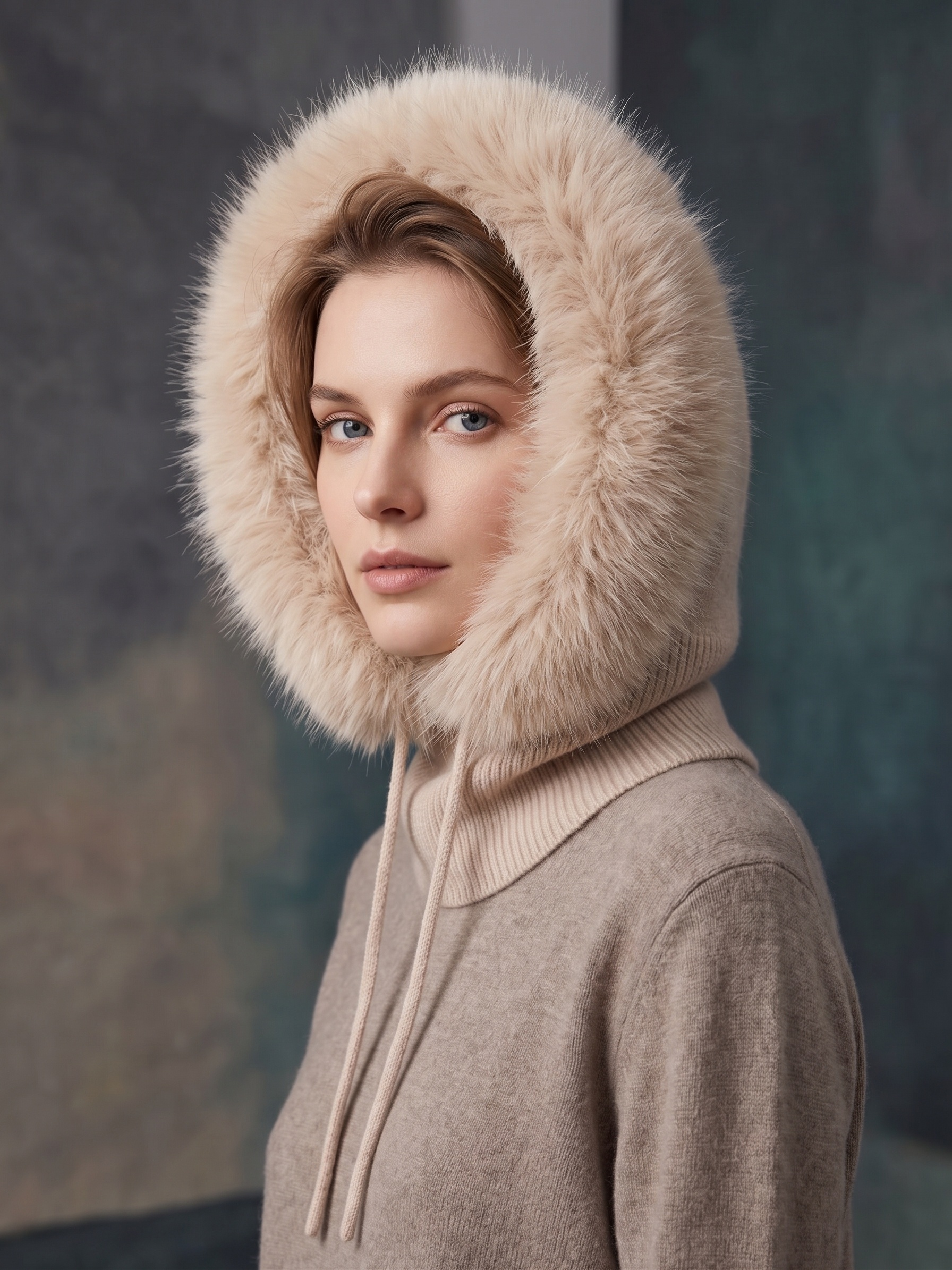 Grossiste MAR&CO - Cagoule avec fausse fourrure