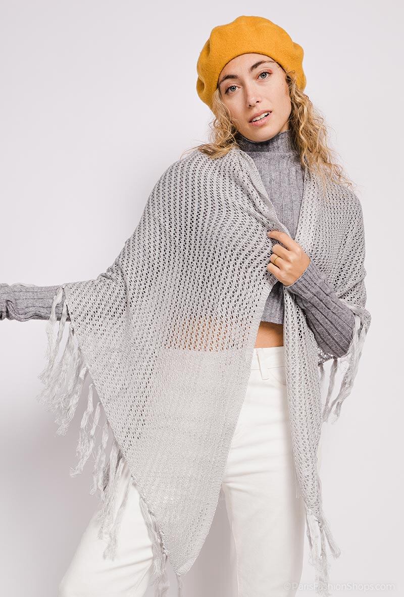 Wholesaler MAR&CO - Perforated shiny poncho