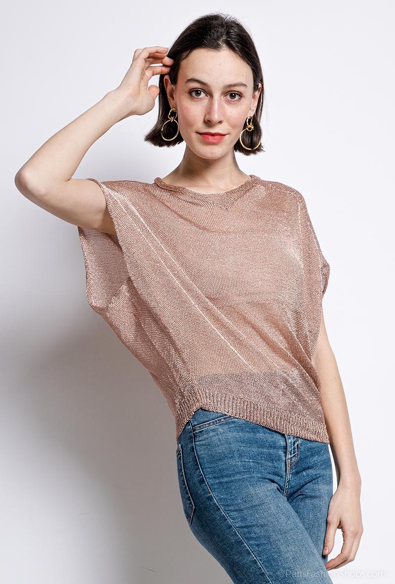 Wholesaler MAR&CO - Perforated shiny poncho