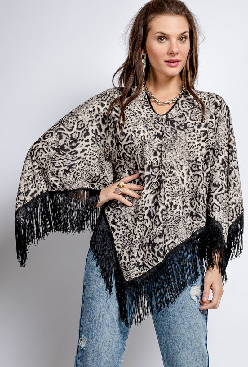 Grossiste MAR&CO - Poncho léopard