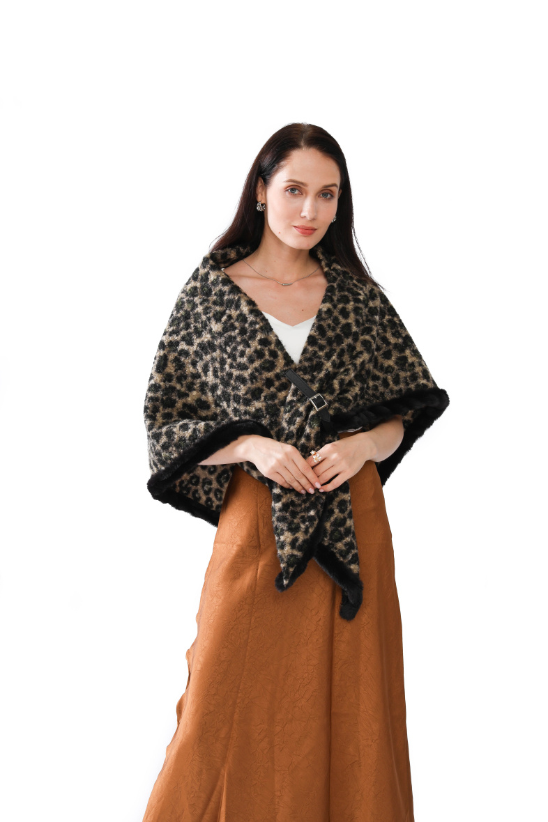 Wholesaler MAR&CO - leopard print cap scarf