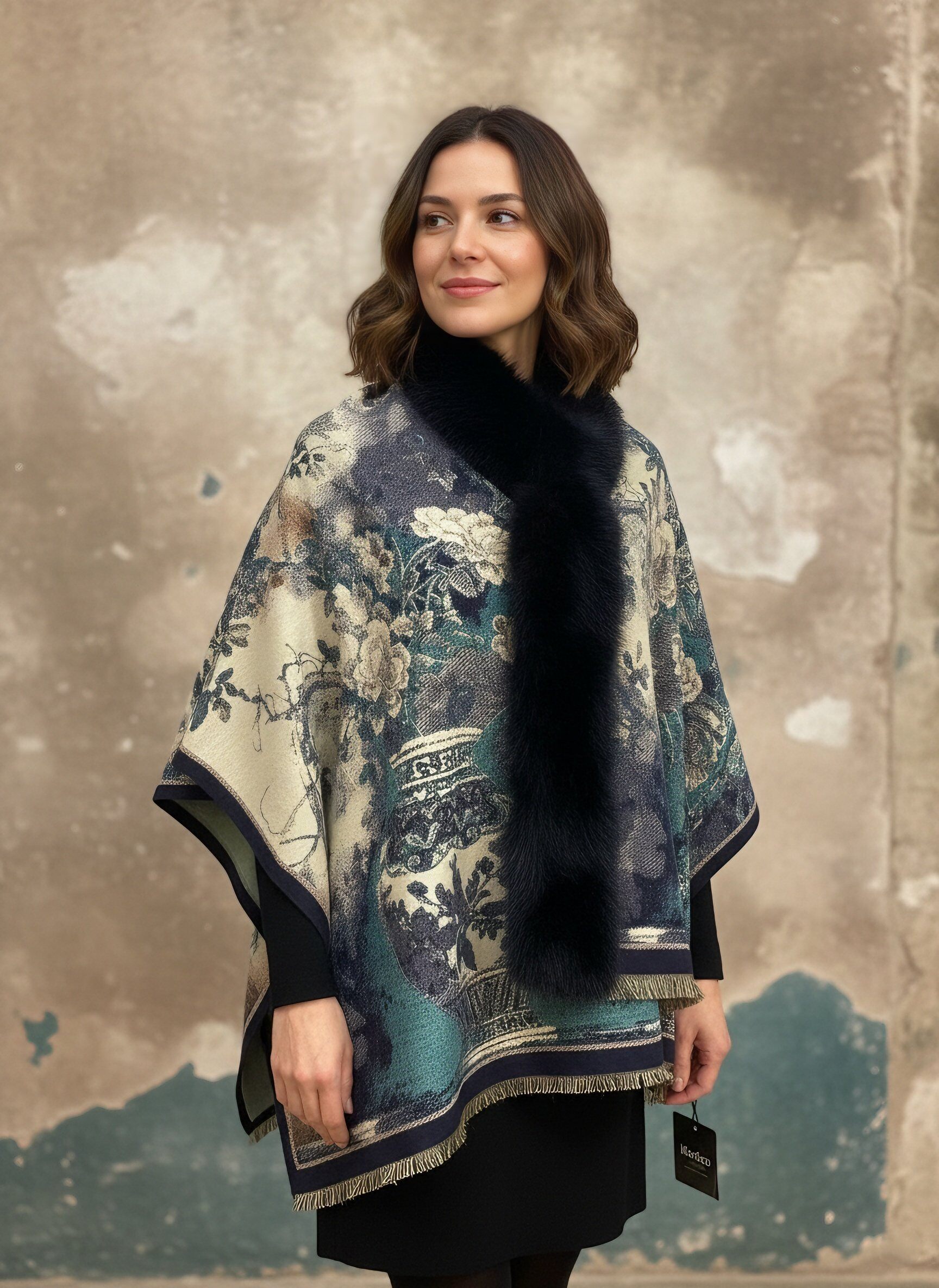Grossiste MAR&CO - Cape ponchos imprimé