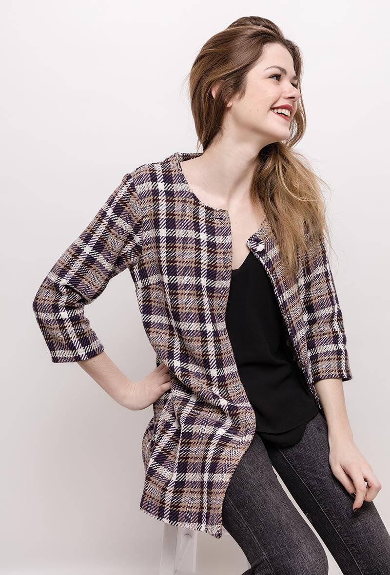 Großhändler MAR&CO - Leichte Karo-Jacke