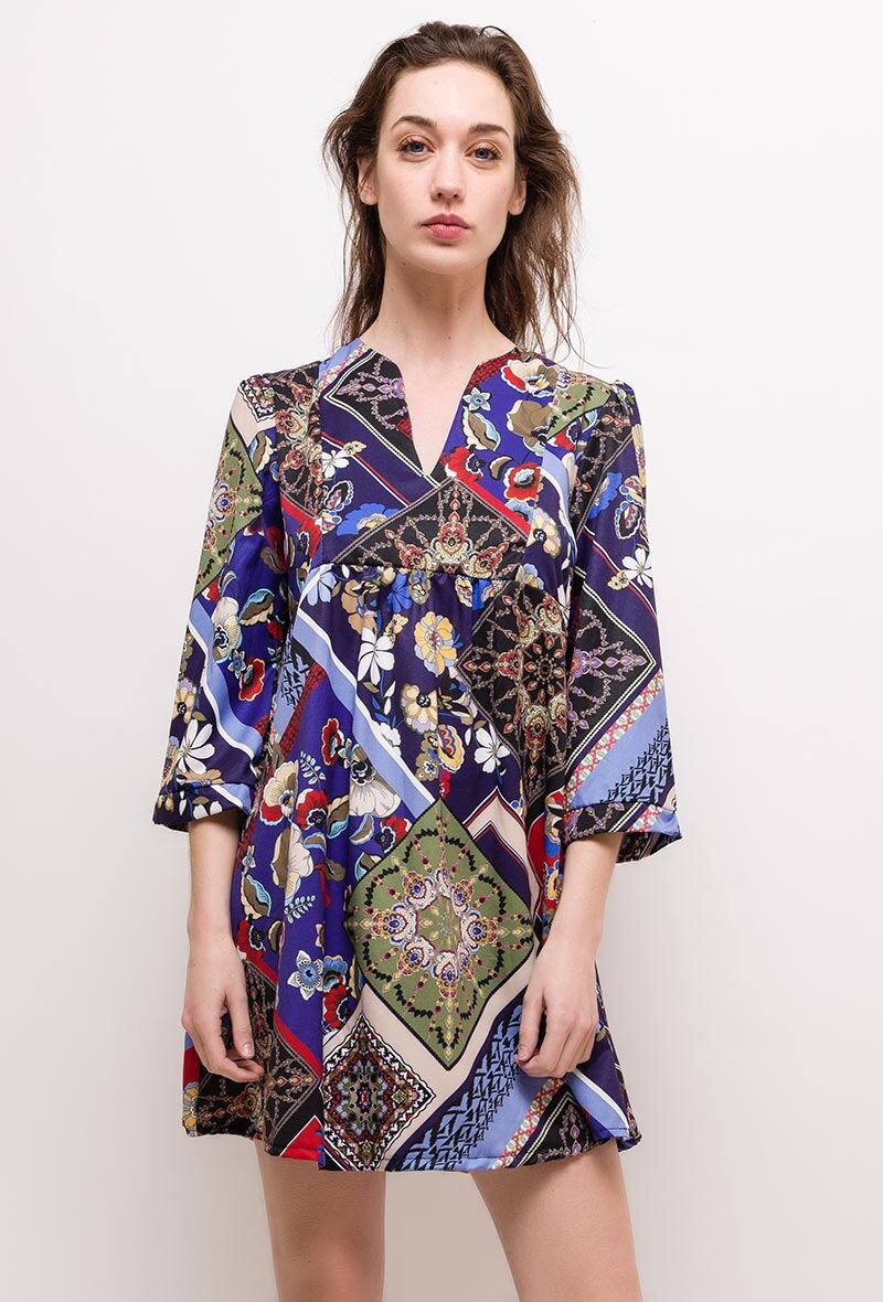 Grossiste MAR&CO - Robe courte imprimée