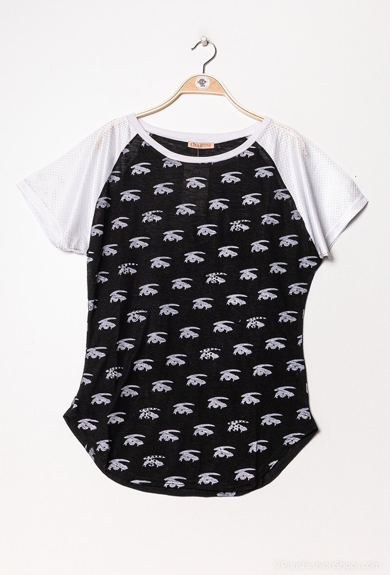 Grossiste MAR&CO - T-shirt à imprimé yeux