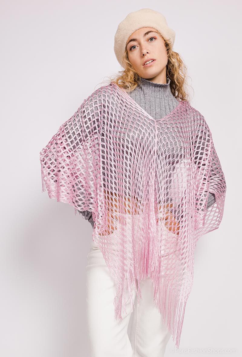 Wholesaler MAR&CO - Perforated shiny poncho