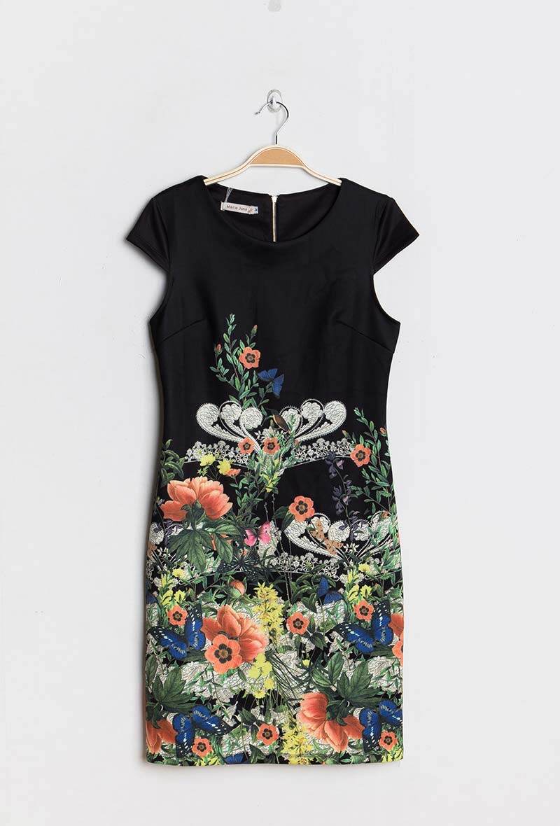 Wholesaler Marie June - Sleeveless dress with printed flowers