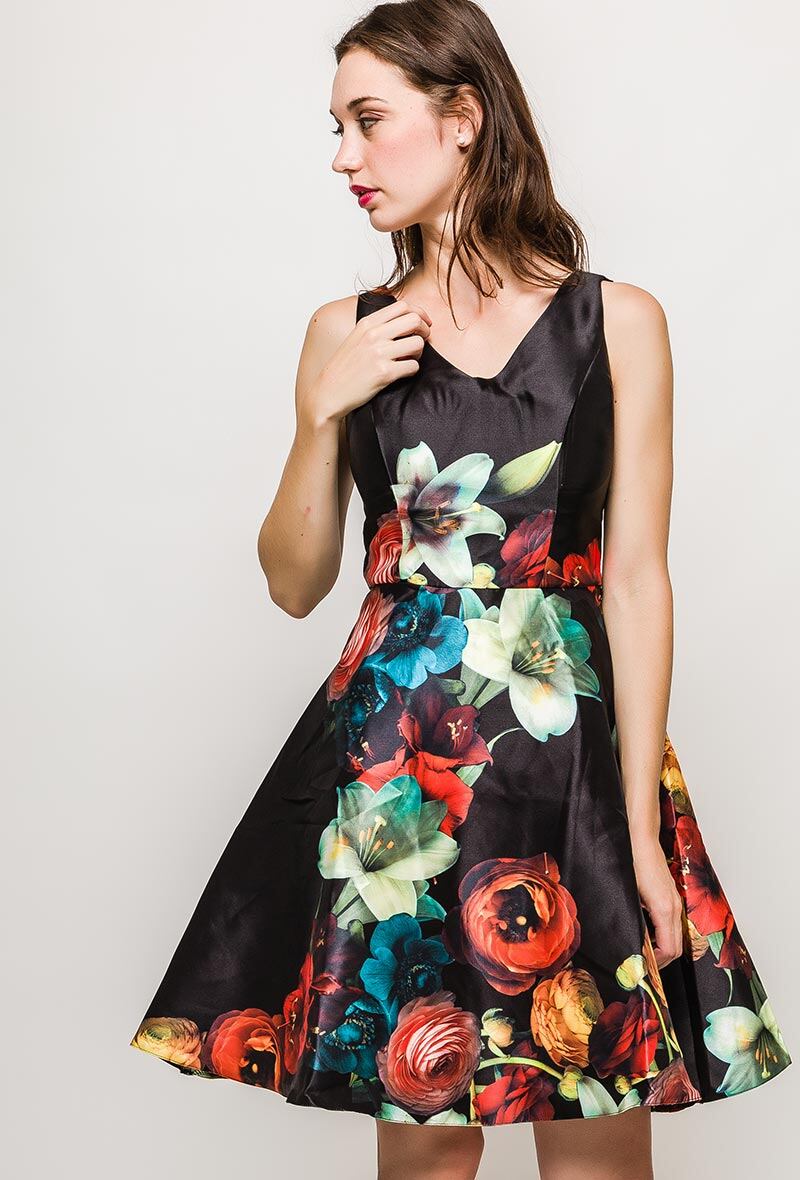 Wholesaler Marie June - Cocktail printed dress